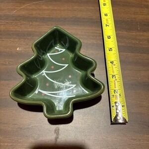 Green Christmas tree small tray